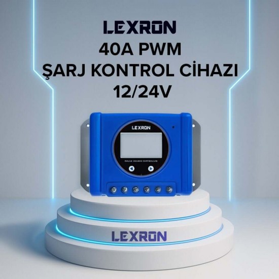 Lexron 40A Pwm Şarj Kontrol Cihazı lexron-40a-pwm-sarj-kontrol-cihazi-12v-24v